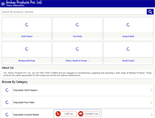 Tablet Screenshot of amkayproducts.net